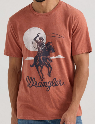 WRANGLER ROPER TEE REDWOOD