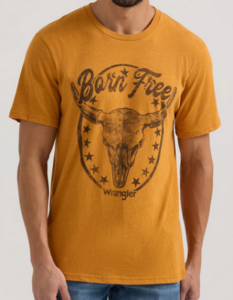 BORN FREE SKULL TEE CURRY