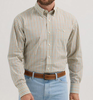 WRANGLER CLASSIC PLAID TAN