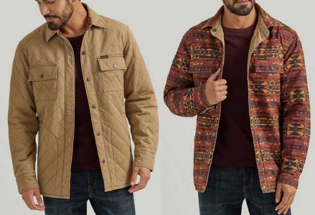 WRANGLER REVERSIBLE SHACKET CLAY