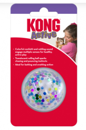 KONG CAT CONFETTI BALL