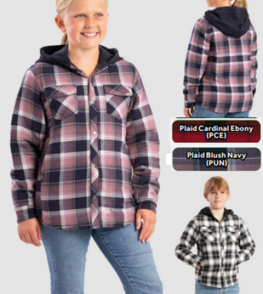 YOUTH FLANNEL HOODED SHIRT JACK