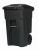 48GAL 2 WHEEL TRASH CAN & LID BK