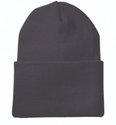 BLACK SUPERSTRETCH KNIT CUFF CAP