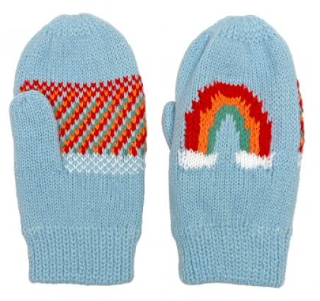 KIDS RAINBOW KNIT MITTEN