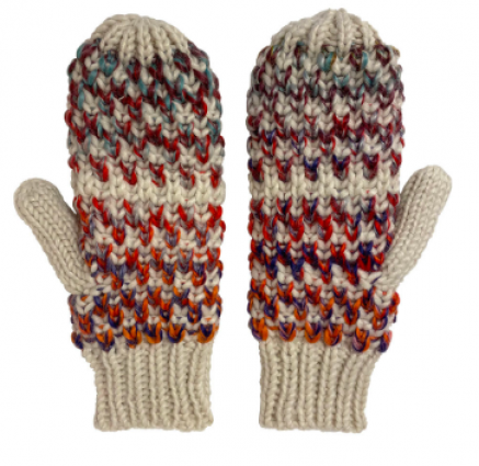 KNIT MITTEN AUTUMN MIX