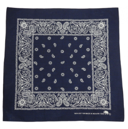 BLUE PAISLEY BANDANA