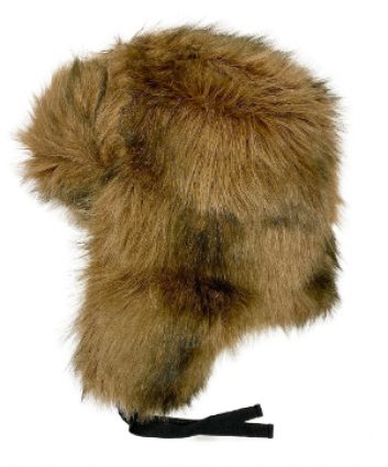 UNISEX FAUX FUR TROOPER HAT-BRN