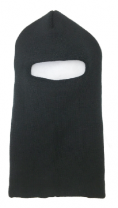 SINGLE HOLE FACE MASK BLACK