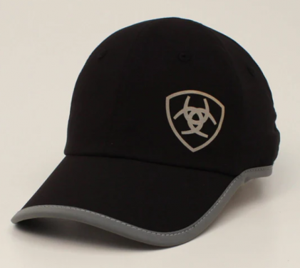 ARIAT LDS PONYFLO LOGO CAP BLK