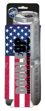 DOUBLE UP COOZIE - AMERICAN FLAG