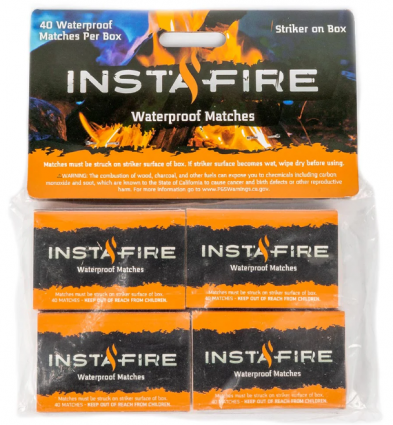 InstaFire Waterproof Matches 4Pk