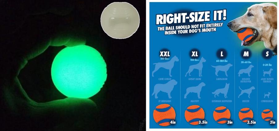 CHUCK IT MAX GLOW BALL XL