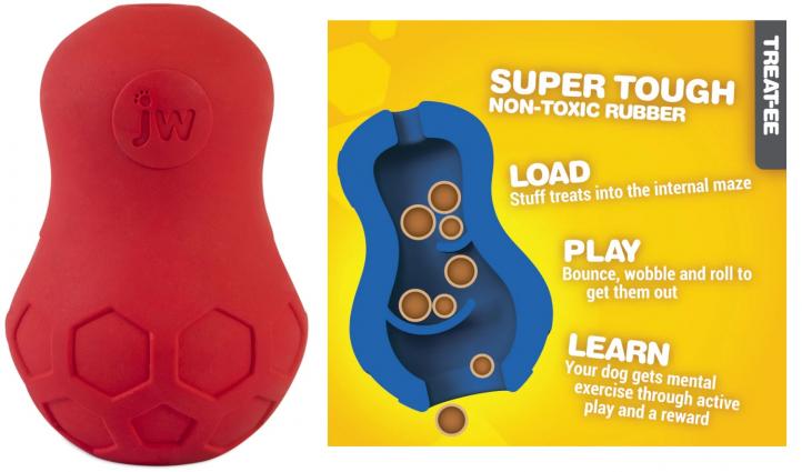 JW DOG TUMBLE TEEZ TREAT TOY MD