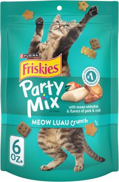 2.1OZ FRISKIES PARTY MIX LUAU