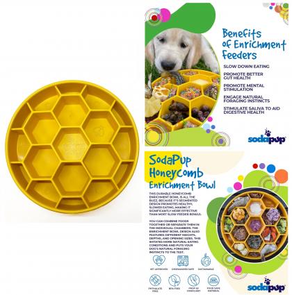 SODAPUP HONEYCOMB BOWL YELLOW