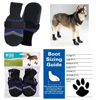 DOG BOOTS BLUE LARGE