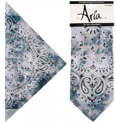 ARIA TIE-DYE BANDANA GREY