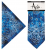 ARIA TIE-DYE BANDANA ROYAL BLUE