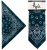 ARIA TIE-DYE BANDANA DARK BLUE