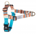 HOOEY NOMAD HARNESS AZTEC LARGE