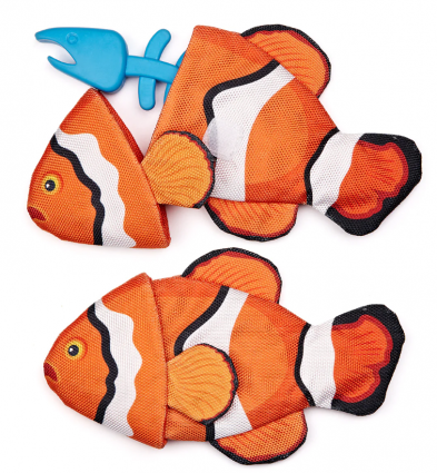 9" CLOWNFISH CRINKLE W/BONES