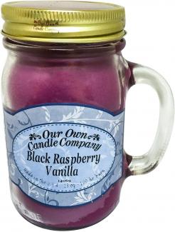 13 OZ JAR CNDL BLACK RASP VANILL