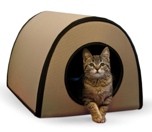 HEATED MOD KITTY SHELTER TAN