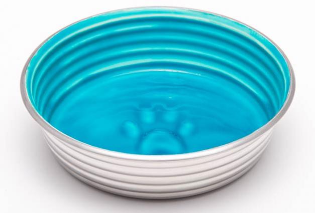 SS CERAMIC INTER BOWL BLUE MD