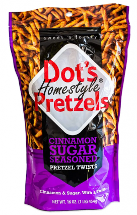 DOT'S CINNAMON SUG PRETZELS 16OZ