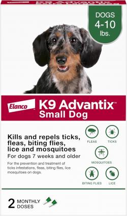 K9 ADVANTIX SMALL DOG 2 PACK