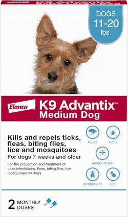 K9 ADVANTIX MEDIUM DOG 2 PACK