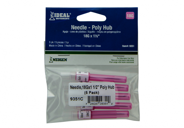 NEEDLE 18G X 1.5" 5 PACK