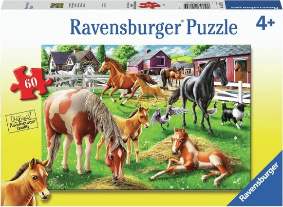 HAPPY HORSES 60 PC PUZZLE