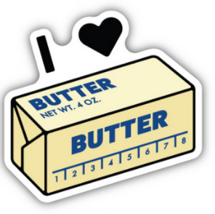 I LOVE BUTTER STICKER