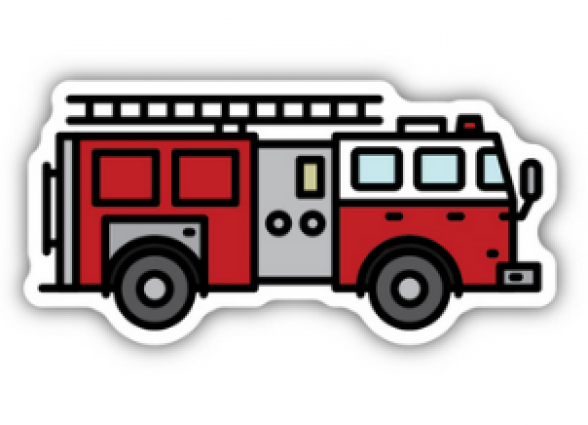 FIRE ENGINE STICKER