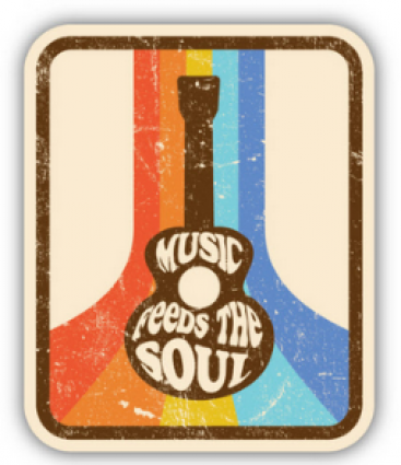 MUSIC FEEDS THE SOUL STICKER