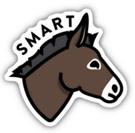 SMART ASS DONKEY STICKER