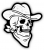 COWBOY SKULL STICKER