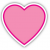 PINK HEART STICKER