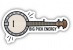 BIG PICK ENERGY BANJO STICKER