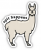 SPIT HAPPENS LLAMA STICKER