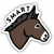 SMART ASS DONKEY STICKER