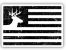 BLACK DEER FLAG STICKER