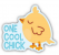 ONE COOL CHICK STICKER