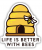 LIFE IS BETTER WITH BEES STICKER