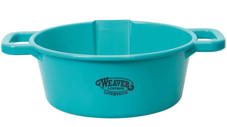 FEED PAN W/HANDLES TEAL