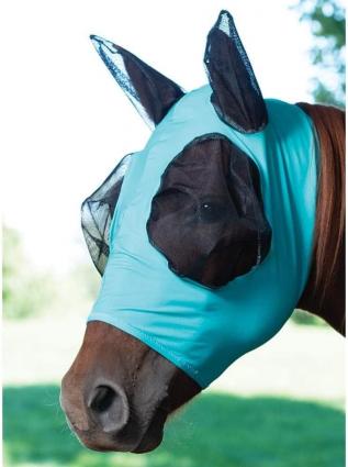 LYRCRA COVERED EAR MASK TURQ SM