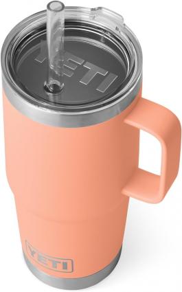 Rambler 25 oz Straw Mug Peach