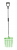 HD SQUARE BARN FORK SMALL GREEN